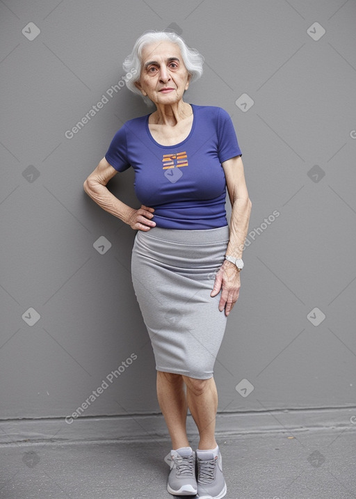 Armenian elderly female with  gray hair