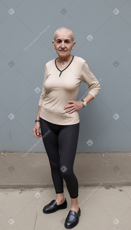 Algerian elderly female with  blonde hair