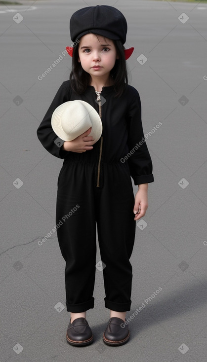 Swiss infant girl with  black hair