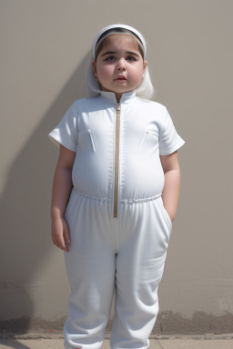 Lebanese child girl with  white hair