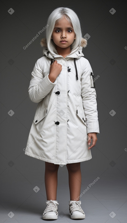 Bangladeshi child female with  white hair