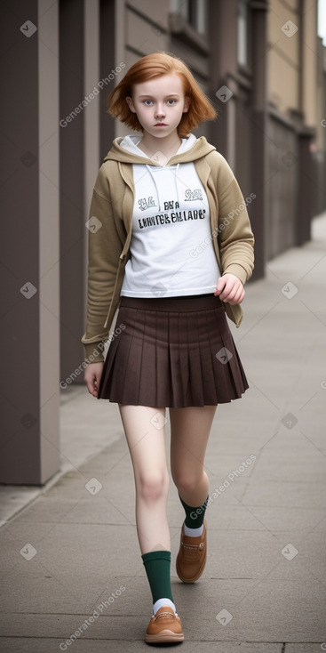 Lithuanian teenager girl with  ginger hair