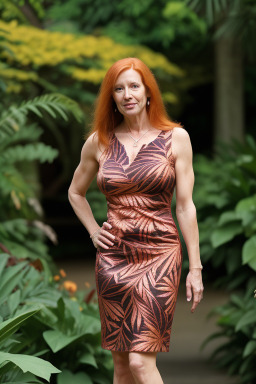 Panamanian 45 years female with  ginger hair