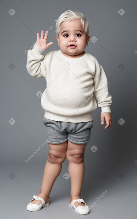 Saudi arabian infant boy with  white hair