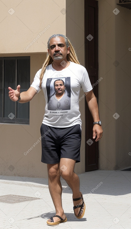 Qatari middle-aged male with  blonde hair