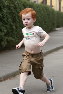 Italian infant boy with  ginger hair