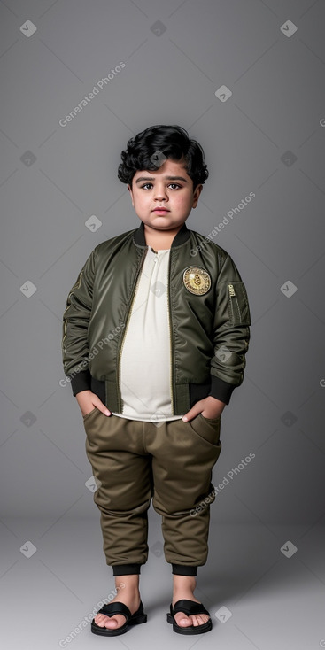 Qatari child boy with  black hair