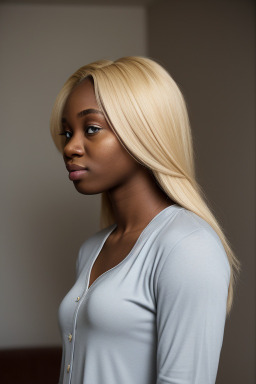 Nigerian young adult female with  blonde hair