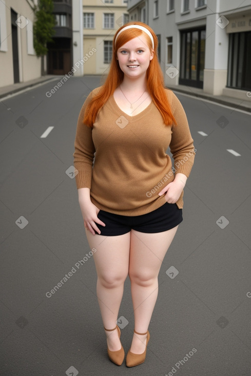 Austrian young adult female with  ginger hair