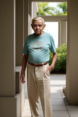 Elderly male with  blonde hair