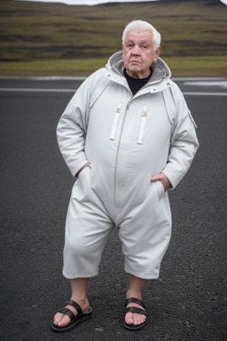 Icelandic elderly male with  white hair