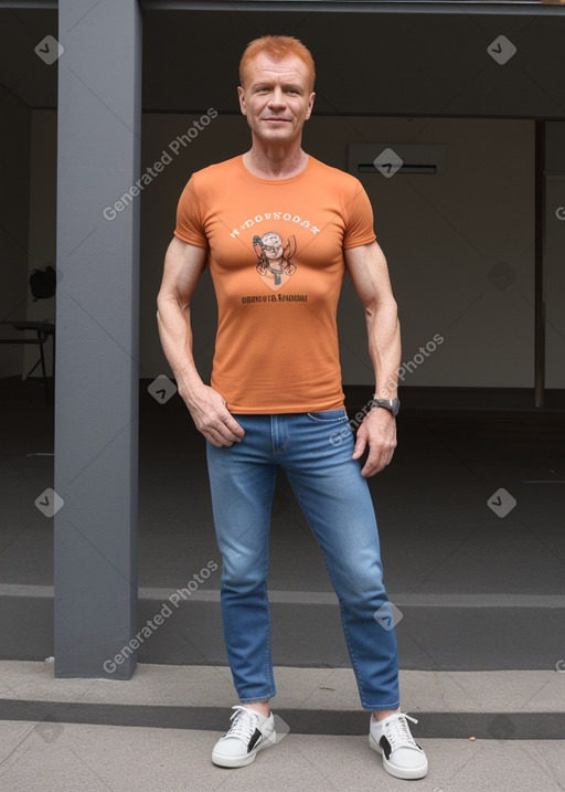 Slovak middle-aged male with  ginger hair