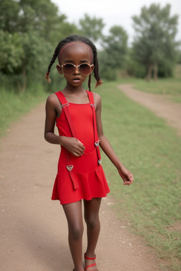 Somali child girl with  gray hair