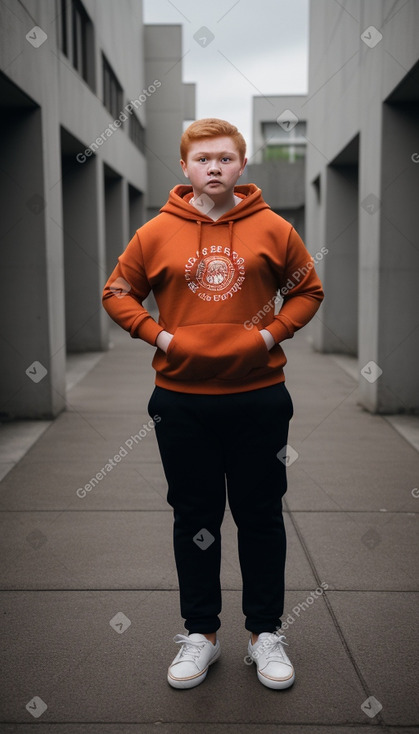 Filipino teenager boy with  ginger hair