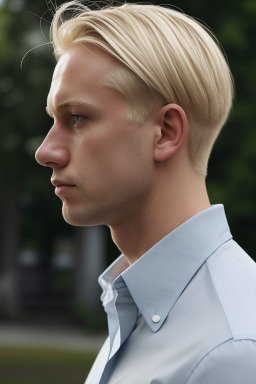 Estonian adult male with  blonde hair