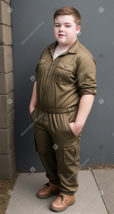 Irish teenager boy with  brown hair