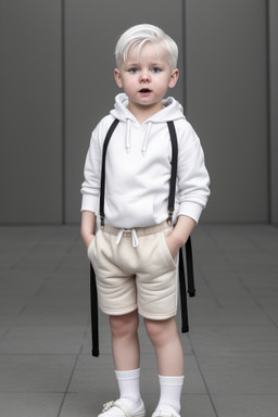 Latvian infant boy with  white hair