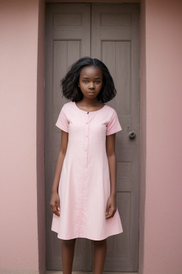 Tanzanian teenager girl with  gray hair