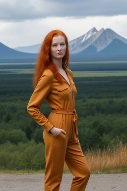 Lithuanian adult female with  ginger hair