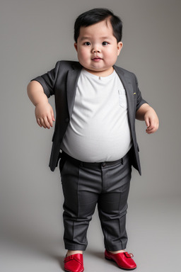 Vietnamese infant boy with  gray hair