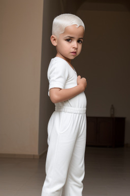 Moroccan infant boy with  white hair