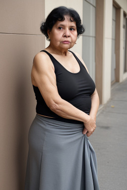 Panamanian elderly female with  black hair