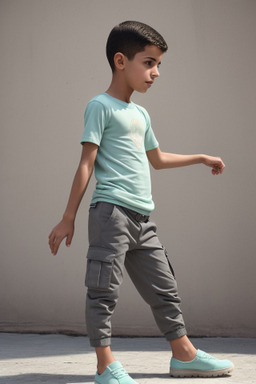 Algerian child boy with  gray hair