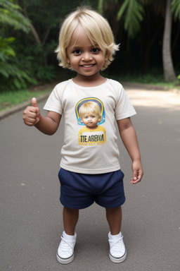 Sri lankan infant boy with  blonde hair