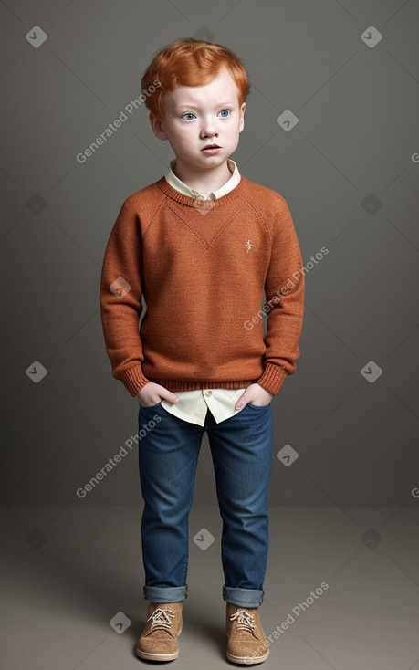 Malaysian child boy with  ginger hair