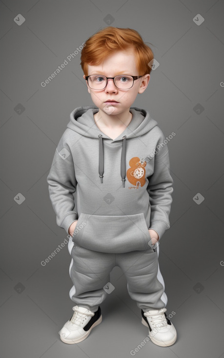 Latvian infant boy with  ginger hair