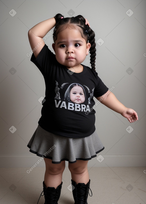 Venezuelan infant girl with  gray hair