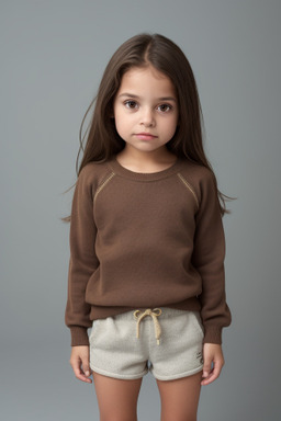 Brazilian child female with  brown hair