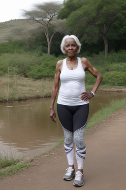 Kenyan elderly female with  white hair