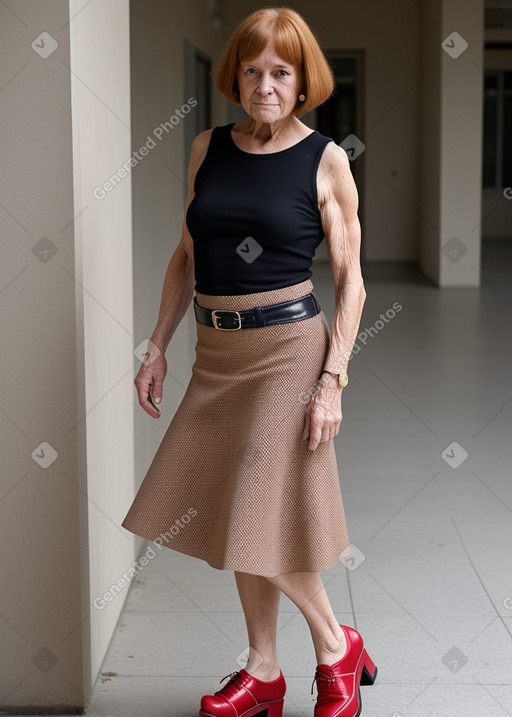 Swiss elderly female with  ginger hair