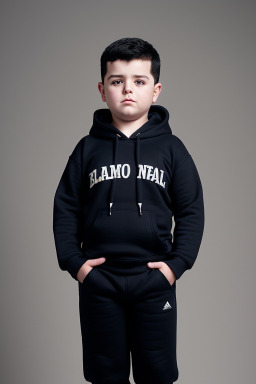 Albanian child boy with  black hair