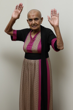 Bangladeshi elderly female with  black hair