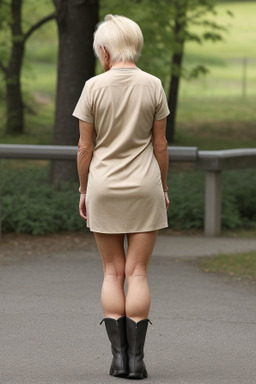 Finnish elderly female with  blonde hair