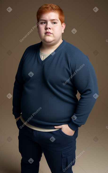 Paraguayan young adult male with  ginger hair