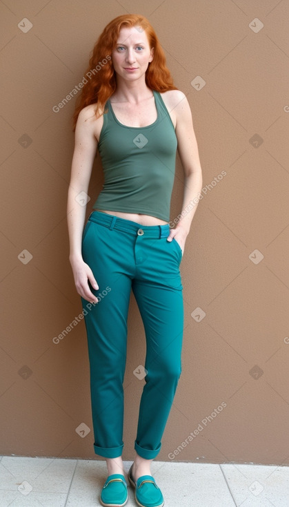 Israeli adult female with  ginger hair