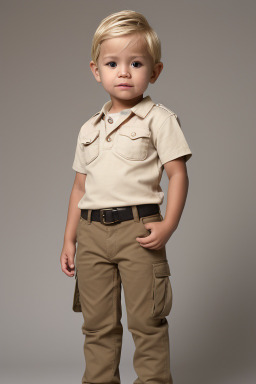 Peruvian infant boy with  blonde hair