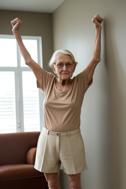 Elderly female with  blonde hair