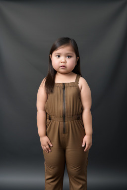 Indonesian child girl with  brown hair