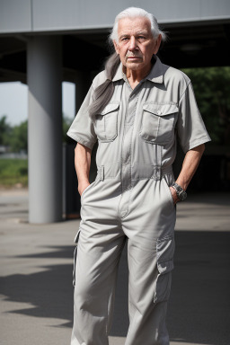 Elderly male with  gray hair