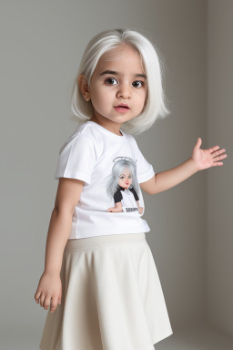 Saudi arabian infant girl with  white hair