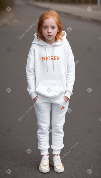 Child girl with  ginger hair