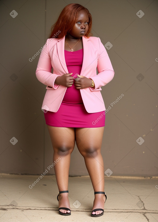 Ugandan young adult female with  ginger hair