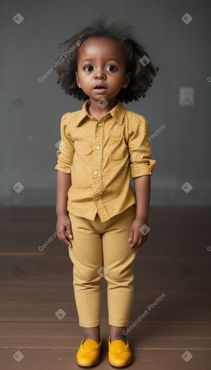 Tanzanian infant girl with  gray hair