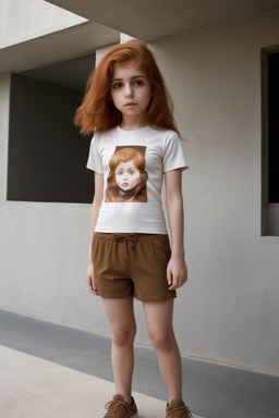 Iranian child girl with  ginger hair