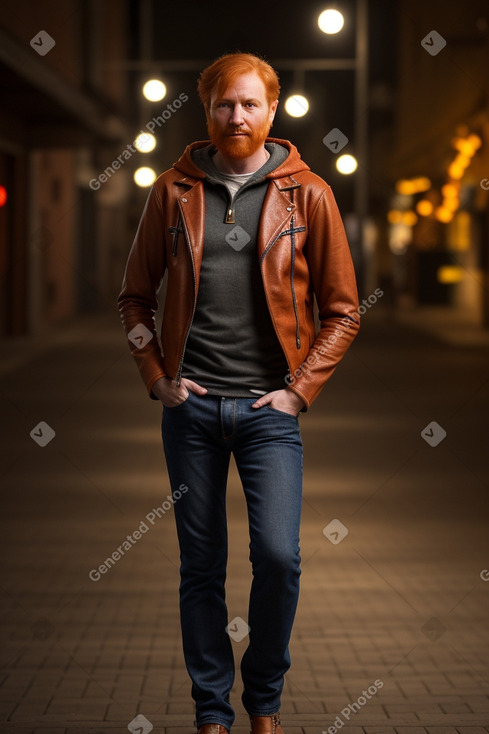 Italian 45 years male with  ginger hair