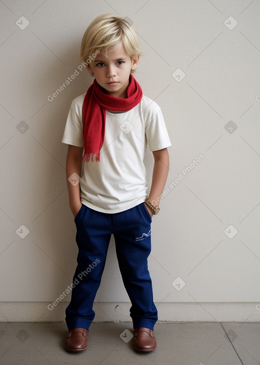 Brazilian child boy with  blonde hair